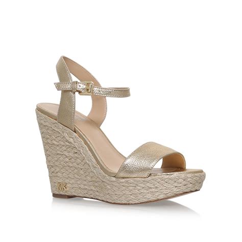 jill leather wedge michael kors|Michael Michael Kors Jill Wedge.